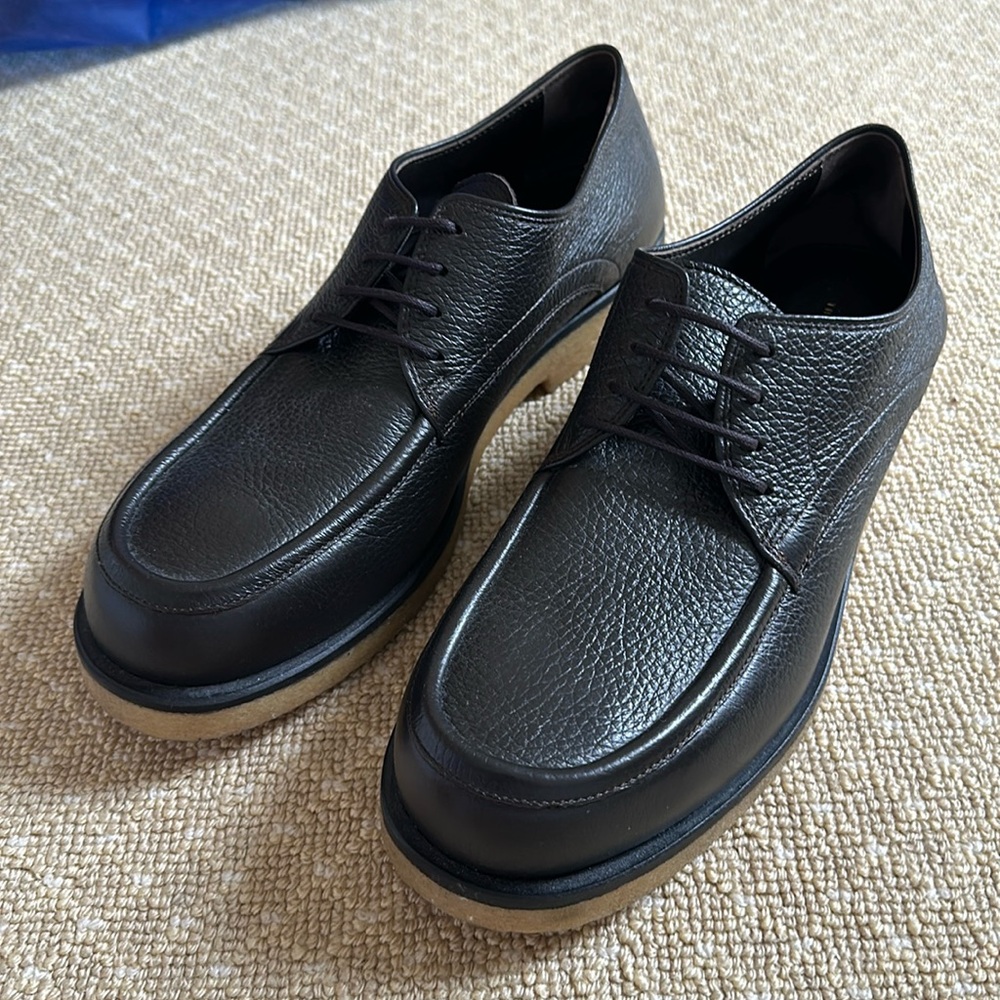 The Row brown Oxford mule. Size 41.